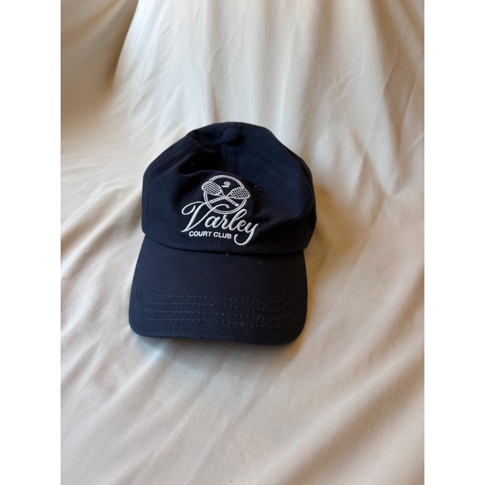 Varley Noa Cap Navy Blue Cotton Twill Court Club Tennis Baseball Hat Adjustable